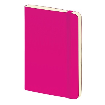 Блокнот Colour Code, на резинке, рециклированная кожа, клетка, 80 гр/м2, 12.5 х19.5 см, 96 листов Розовый - 7